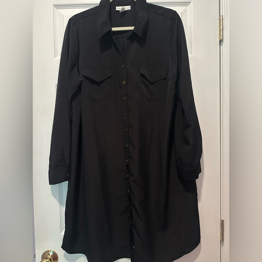 Motherhood Maternity Black Shirt Dress XL